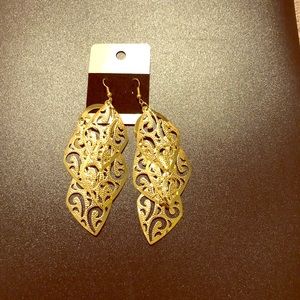 Gold Filigree Earrings